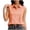 #0350-Orange, variant on Favoffer Women's Sleeveless Shirt Plaid Lapel Button Front Sleeveless Linen Casual Blouse for Fashion Simple Wear