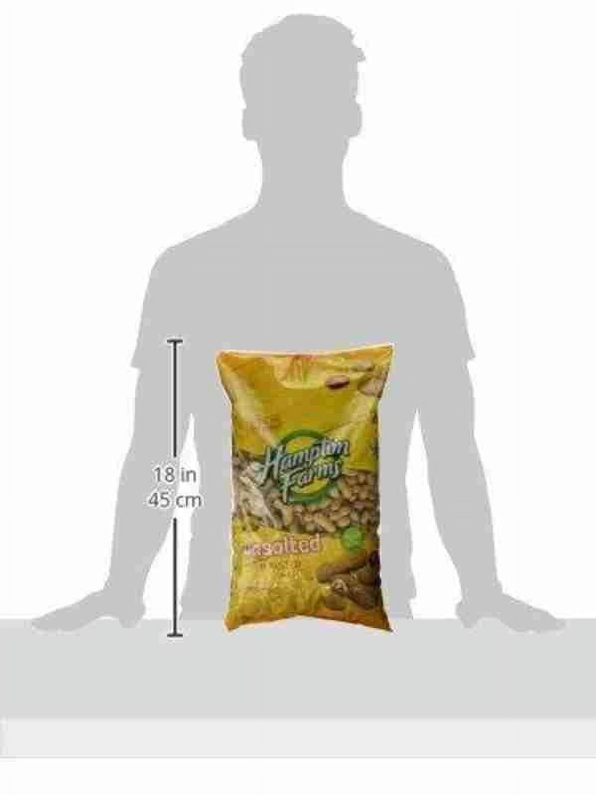 6 Pack -Hampton Farms Unsalted In-Shell Peanuts 5 lbs (Total 30 lbs