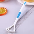 thumbnail image 3 of Cepillo de lengua Limpiador de raspador de lengua Cuidado bucal Herramienta de limpieza de lengua (Azul) Likrtyny  cuidado belleza, 3 of 9