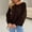 Coffee, variant on A Fall Jackets For Women Women's Tie Front Bow Cardigan Sweaters Crew Neck Buttery Soft Lightweight Fall Coat XL