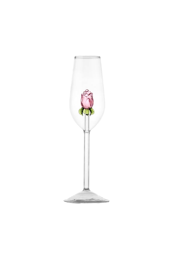A Christmas Wine Glass Gift Set Lovely Rose Design Bordeaux White Red Wine Goblet Holiday Party Decor Festive Drinkware Dishwasher Safe 4 Pieces Set