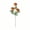 Orange, variant on Linnome Artificial Rose Flower 3 Heads Realistic Plastic Stem for Home Decoration 22.8in Blue
