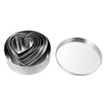 thumbnail image 1 of Generic Ensemble de 6 Emporte-Pièces en Acier Inoxydable en Forme de Cœur pour la Cuisson et les Desserts DIY, Outil de Cuisine Durable et Résistant à la Rouille avec Boîte de Rangement, 1 of 6