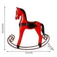 AaSFJEG Table Decor for Living Room Wooden Rocking Horse Crafts