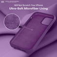 thumbnail image 4 of Funda de Silicona Engrosada para iPhone 12 Pro Max, Grape, 4 of 6