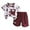 Red, variant on Boys Clothes Toddler Kids Baby Outfits Sets Summer Cotton Round Neck Printed Short Sleeve Casual 1t 2t 3t 4t 5t 6t Boys' Clothing T-shirt Shorts 2-Piece