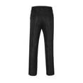 thumbnail image 3 of Pantalones largos para hombre, estilo casual, con bolsillos, botones y cremallera, estilo vintage, de poliéster., 3 of 6