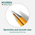 thumbnail image 2 of MR.GREEN Eyebrows Tweezers Colorful Beauty Fine Hairs Puller Makeup Tools Stainless Steel Slanted Eye Brow Clips Removal (Orange), 2 of 7