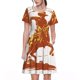thumbnail image 1 of Disketp Vintage Cowboy On A Bronco Horse para Vestido de Manga Corta para Mujeres, Vestidos de Verano para Mujeres, Casual y Holgado para la Playa, 1 of 6