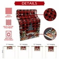 thumbnail image 6 of Christmas Tree Gnome Cat Squirrel Table Runner 18x72in Non-Slip Cotton Linen Table Runners, Red Plaid Lattice Dresser Scarves TableRunner for Dinner Kitchen Dining Wedding Party, 6 of 9