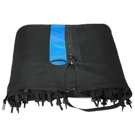 Upper Bounce Trampoline Replacement Net, Fits for 14 FT. Round Frames, Using 8 Straight Poles, Installs Outside of Frame -NET ONLY