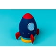 thumbnail image 7 of Hello Hobby Ceramic Paintable Bank Rocket Ship, 5.50" Height White Craft Base, 7 of 7