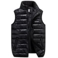 thumbnail image 4 of Chaleco de algodón grueso para jóvenes, chaqueta de hombro, de moda, de talla grande para hombres, 4 of 5