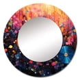 thumbnail image 2 of Designart "Rhapsodic Vinyl Record I" Music Rund Mirror For Wall Decor - Large Multi-Color Round Mirror - Round Mirror 23" x 23" Inch - Wall Mounted Round Large Mirror, 2 of 5