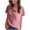 Red, variant on yunLCZ Basic Women's Tees Everyday Low Price Solid Color Casual Fashion Short Sleeved Women's Top Everyday wear simple women's T-shirts