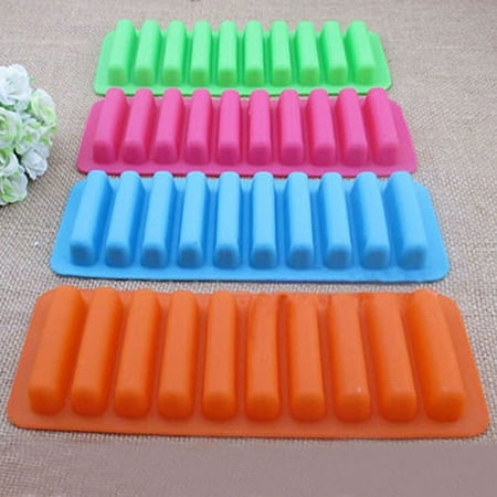 

VEAREAR Chocolate Mold 10-grid Silicone Homemade Handmade Cake Jelly Chocolate Mold Ice Cube Tray Mould