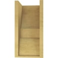 thumbnail image 4 of 8"W x 8"D x 16"H Wide Ridgewood Rough Cedar Woodgrain TimberThane Corbel, Primed Tan, 4 of 6