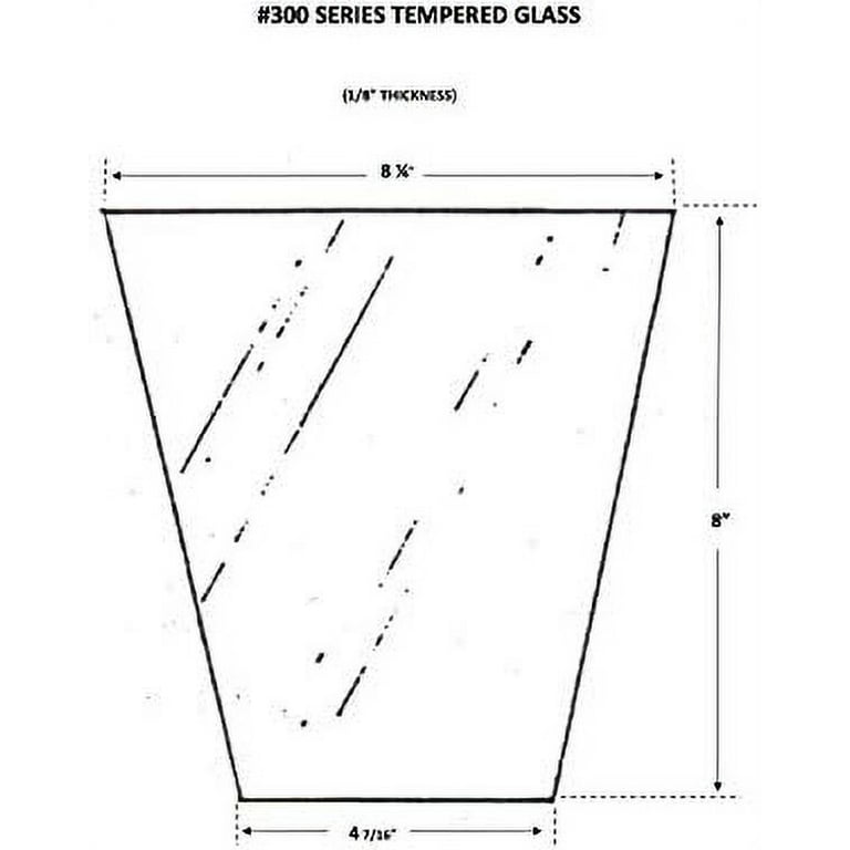 American Mantle FG300 300 Pane Tempered Glass