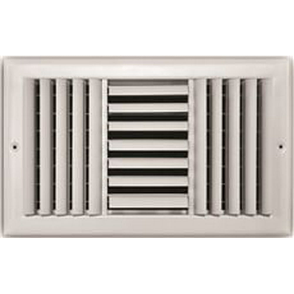 TRUAIRE 3WAY ADJUSTABLE CURVE BLADE REGISTER, 14 IN. X 8 IN., WHITE