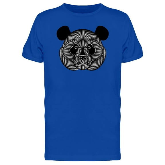 3D Line Art Panda Head Tee Men's -Image by Shutterstock