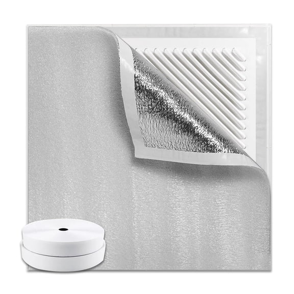 Attic Armour Attic Fan Cover Attic Ceiling Insulation Shutter Cover Attic Door Insulation Cover Attic Vent Cover Window Insulation for Winter (50.79 x 37.4inch, Silver)