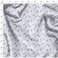 thumbnail image 4 of Soimoi Tissu Satin Modal Blanc Unicorn & Rainbow Imprimé Nature au Mètre 42 Pouces de Large, 4 of 5