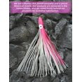 thumbnail image 5 of BLUEWING 12in Weighted Squid Trolling Lure with Lead Head 1pc Octopus Squid Skirts Soft Double Skirted Squid Lure for Saltwater Fishing, 10oz, 5 of 7