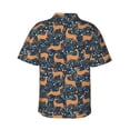 thumbnail image 3 of Picia Reindeer Gentle Cotton Regular Fit Short Sleeve Casual Hawaiian Shirt for Men-, 3 of 9