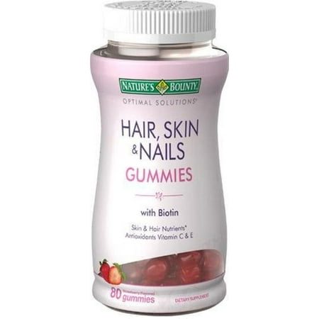 Nature's Bounty Optimal Solutions cheveux, peau et ongles gélifiés, 80 ch (pack de 2)