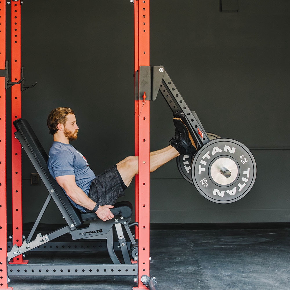 Titan Fitness Leg Press Power Rack Attachment - Thumbnail 4