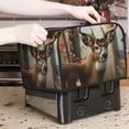 thumbnail image 7 of Yiaed American Wildlife Deer Forest Print 4 Slice Toaster Dust Cover Bread Machine Oven Dustproof Cover Kitchen Bakeware Protector Dustproof Fingerprint Protection, 7 of 7