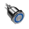 thumbnail image 2 of Botón pulsador momentáneo Macarena Impermeable 5A 250V LED 25m azul, 2 of 8