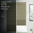 thumbnail image 3 of MOOD Blackout Cellular Shades | Luxury meets function | Cordless, Extra Large 1.5 Inch Cells, Insulation, Acoustic Comfort | Honeycomb Blinds for Windows | Amber | 53.5" Width x 72" Height, 3 of 7