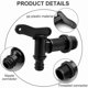 thumbnail image 3 of Set of 2 Plastic Tank Taps, Rainwater Collector Taps, Garden Hose Tap Adapter, Plastic Replacement Taps, for Garden, Industry, Rainwater Collector., 3 of 5