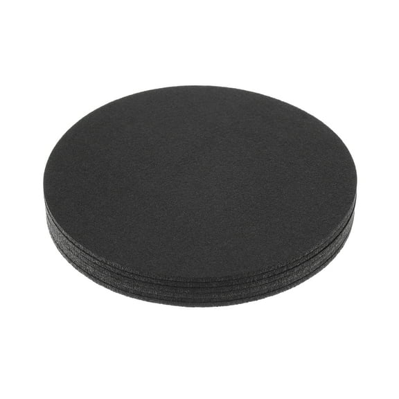 Uxcell Round Plant Coaster, Absorbent Waterproof Round Felt Pad Mat 1 Set, Black ["15""]
