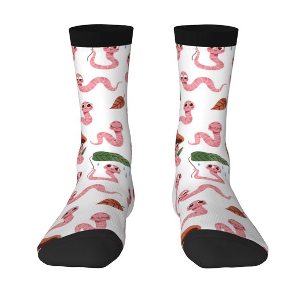 Uemuo Cute Animal Pattern Women's Crew Socks, Soft Durable Breathable Moisture-Wicking with Odor Control Cotton socks