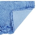 thumbnail image 4 of Better Trends 4 Piece Bathroom Rug Set 100% Cotton, Extra Soft, Water Absorbent & Non Slip Bath Mat, Ruffle Border, (Blue) Shaggy Border Collection, 4 of 5