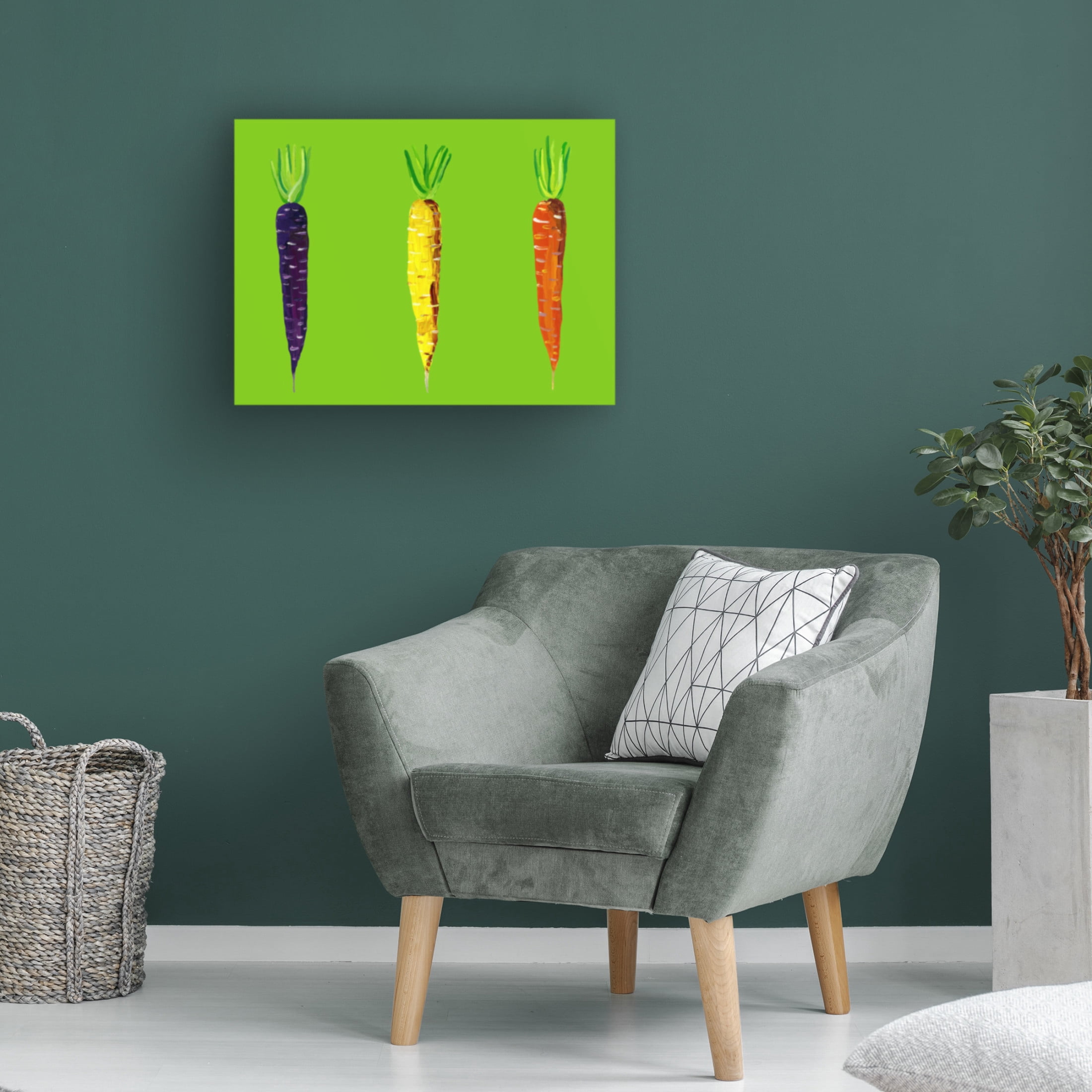 Trademark Fine Art Alice Straker Carrots Canvas Wall Art