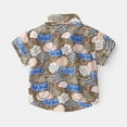 thumbnail image 2 of URMAGIC 2-6T Baby Boys Short Sleeve Fashion Beach Shirts Toddler Little Kids Summer Tops, 2 of 7