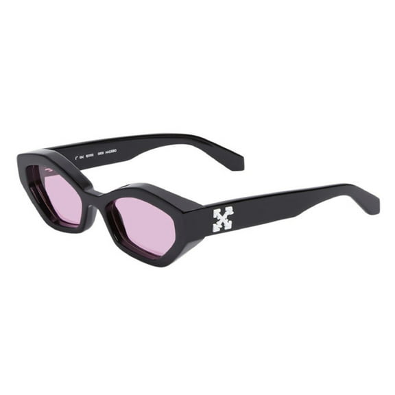 Off-White Women's Oeri144 Hilo Glossy Black Acetate Sunglasses Black