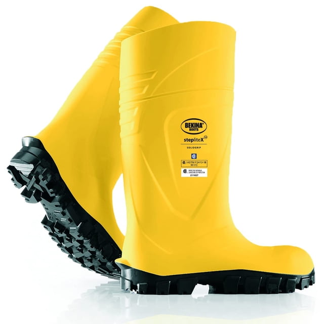 Botas Wellington de seguridad Bekina StepLitex SolidGrip S4 amarillas