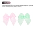 thumbnail image 4 of Uxcell 100Pcs Mini Ribbon Bows 1" Mini Fabric Satin Ribbon Flower Bows Pink & Green, 4 of 5