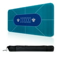 thumbnail image 4 of Texas Holdem Poker Mat Poker Felt Table Cover Fold Up Poker Table with Carrybag, 4 of 7