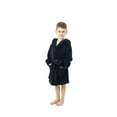 thumbnail image 2 of BC BARE COTTON Kids Microfiber Fleece Hooded Robe - Girls - Navy Blue - Medium, 2 of 5