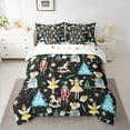 thumbnail image 2 of Manfei Merry Christmas Kids Bedding Comforter Set 7pcs, Dreamy Fairy Princess King Bedding Sets, Nutcracker Mouse Guard Reversible Bed Sheets, Ultra Soft Bedroom Decor, 2 of 7