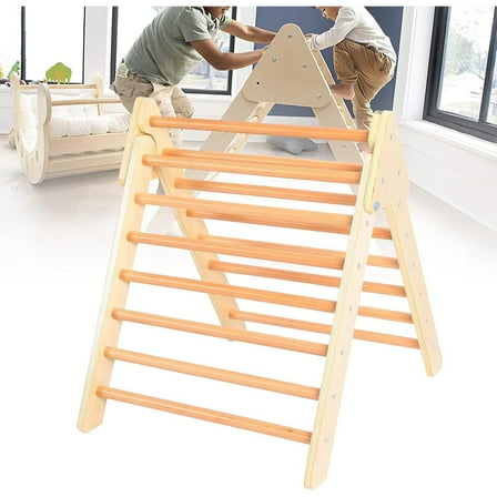 70x70x60CM Foldable Climbing Triangle Climbing Ladder for Infants Young Toddlers