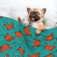 thumbnail image 3 of Naloa Colorful Crab Dog Blanket, 3 Sizes Cat Blanket for Indoor Cats Large Medium Small Dog Gifts-Medium, 3 of 8
