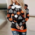 thumbnail image 2 of Blusa de manga larga con estampado de Halloween informal a la moda para mujer Fridja  fjkfkj5051, 2 of 5