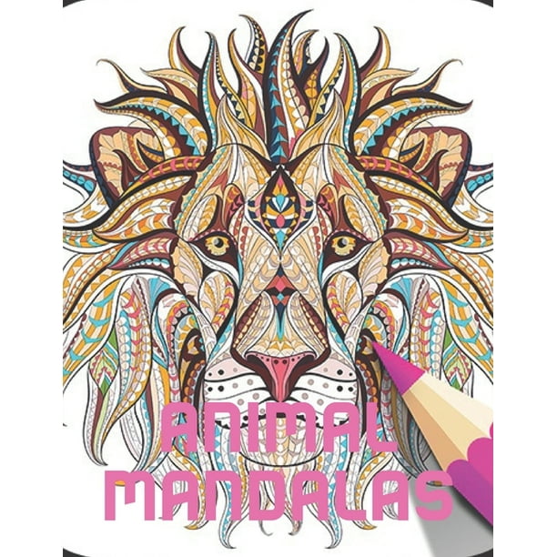 Download Animal Mandalas : An Adult Coloring Book with Majestic ...