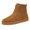 Yellow, variant on Men'S Snow Hike High-Top Boots Fashion Winter Men Snow Boots Round Toe Flat Bottom Non Slip Waterproof Zipper Suede Plush For Warm And Comfortable Men'S Cold-Resistant Winter Boots